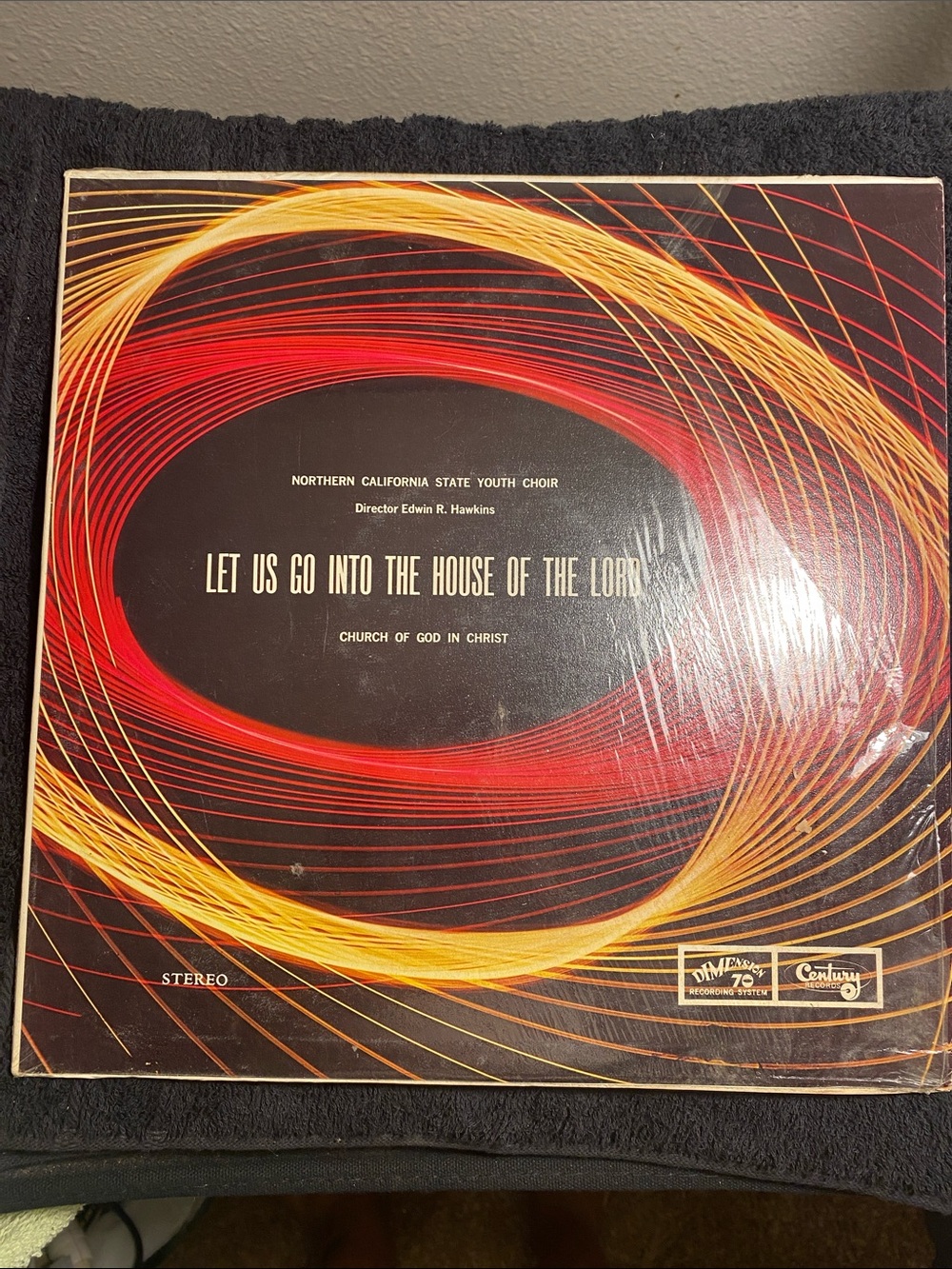 Black and Red Vinyl Record Album Cover - Let Us Go Into The House Of The Lord
